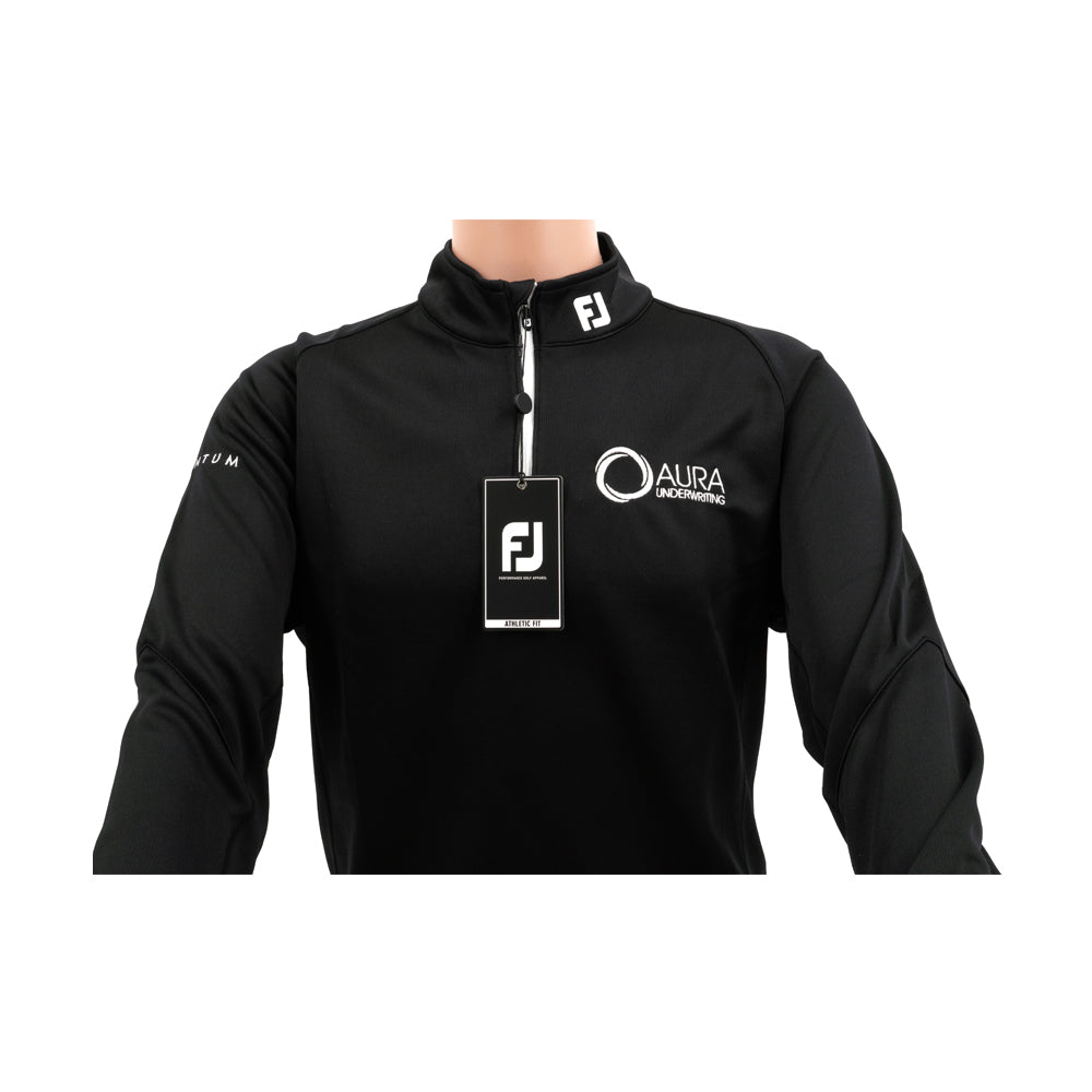 Aura - Quarter Zipped Jacket - Black