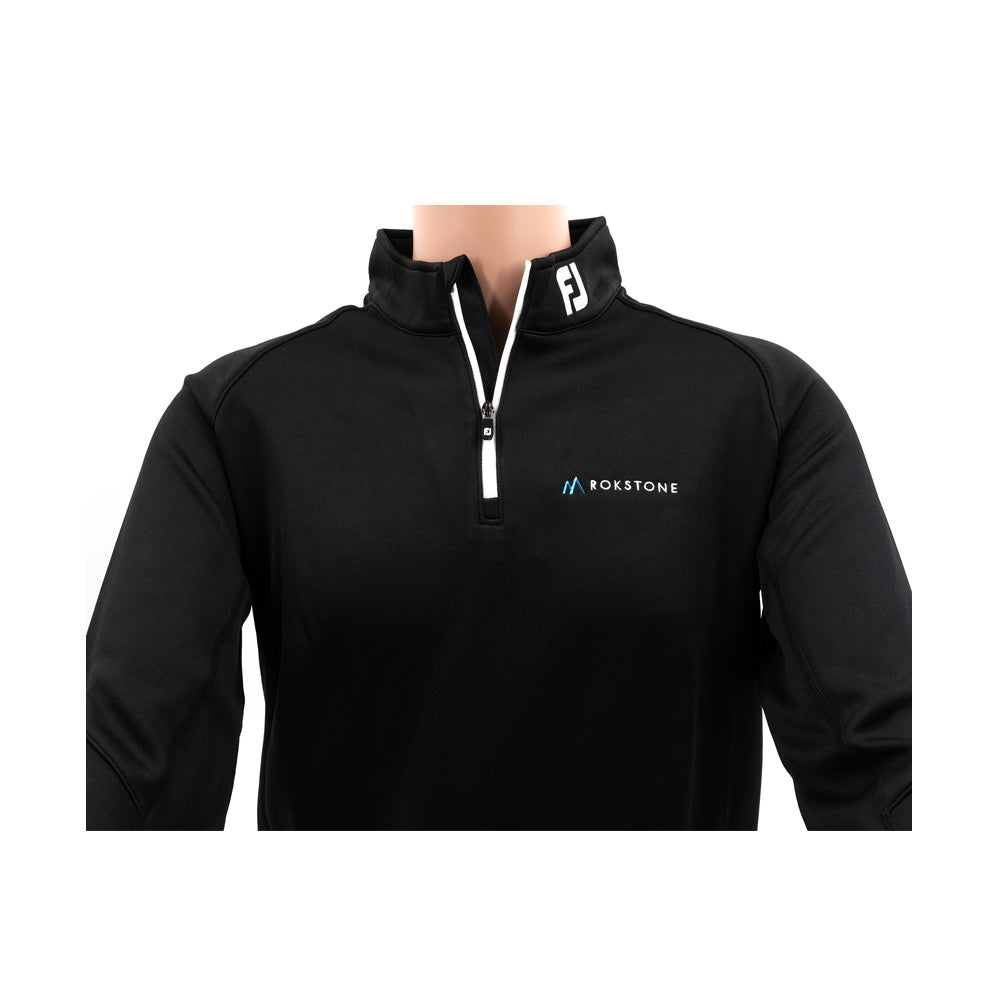 Rokstone - Quarter Zipped Top - Black