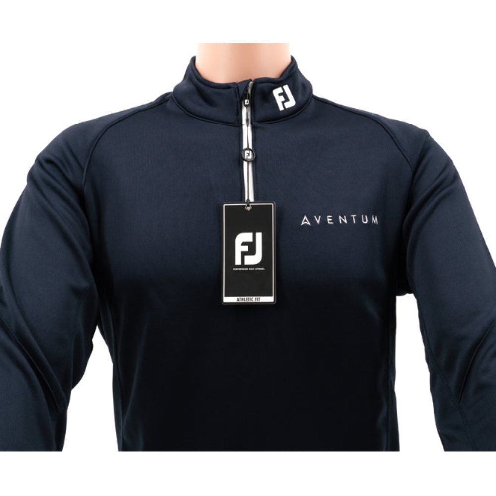 Aventum - Quarter Zipped Tops - Navy