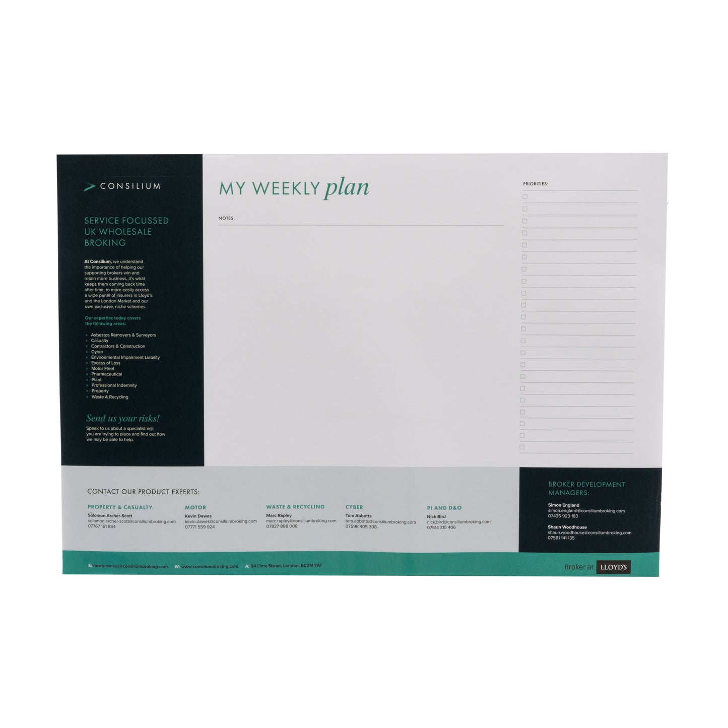 Consilium - A3 Deskpads
