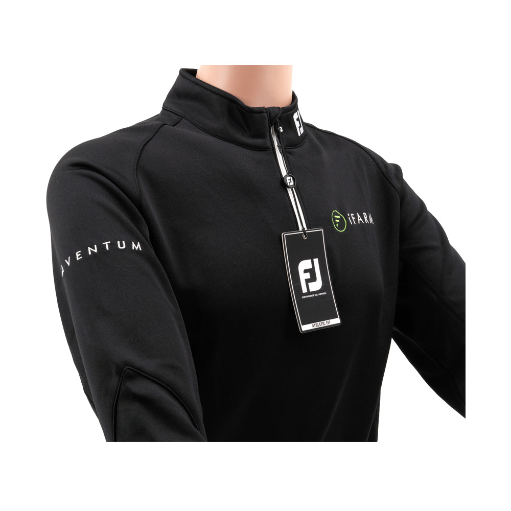 iFarm - Quarter Zipped Top - Black