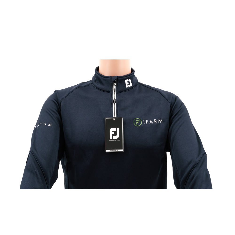 IFarm Navy Quarter Zipped Tops