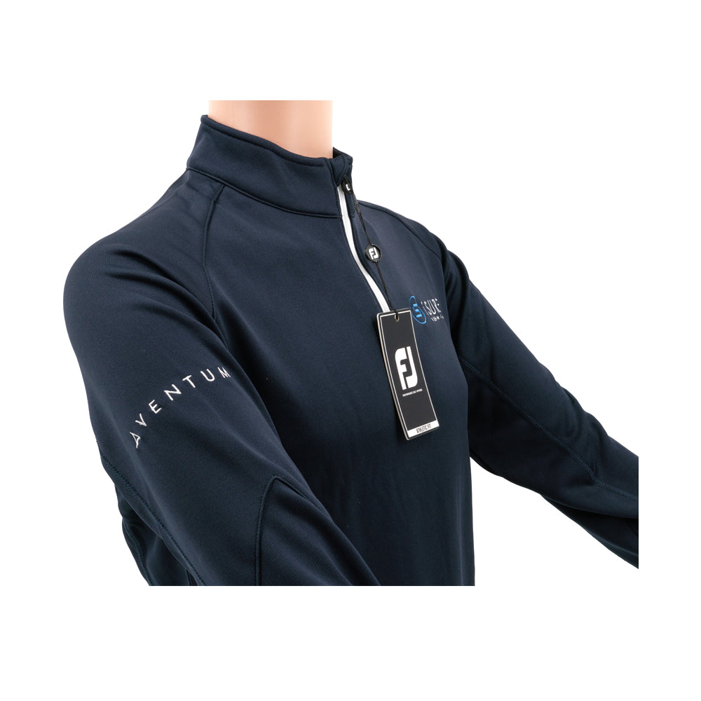 ISure Navy Quarter Zipped Tops