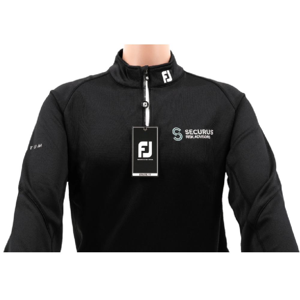 Securus - Quarter Zipped Top - Black